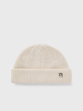 Obey Off-White Micro Mini Ribbed Knit Cuff Beanie OS 90s fall streetwear